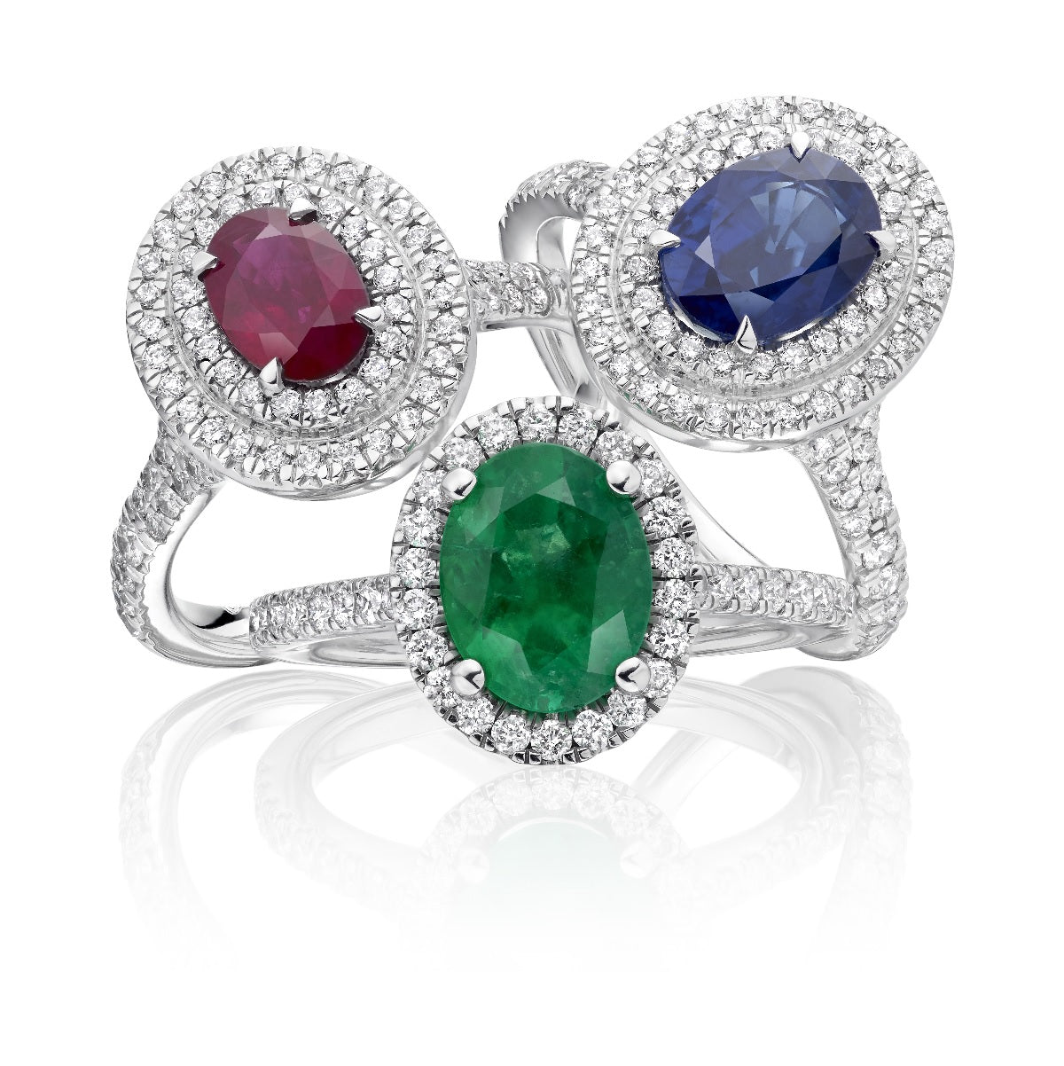 Coloured Stone Engagement Rings Are Rings With A Gemstone Such As Sapphire, Ruby or Emerald or morganite As The Centre Stone