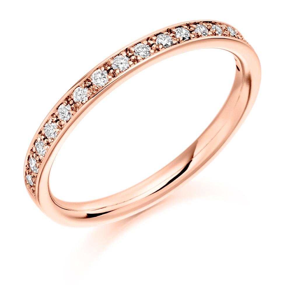 .27ct Diamond Ladies Wedding Band in rose gold