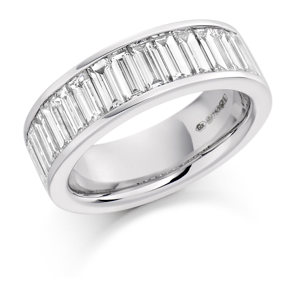 Baguette Cut Eternity Ring/Wedding Ring 2 ct In White Gold