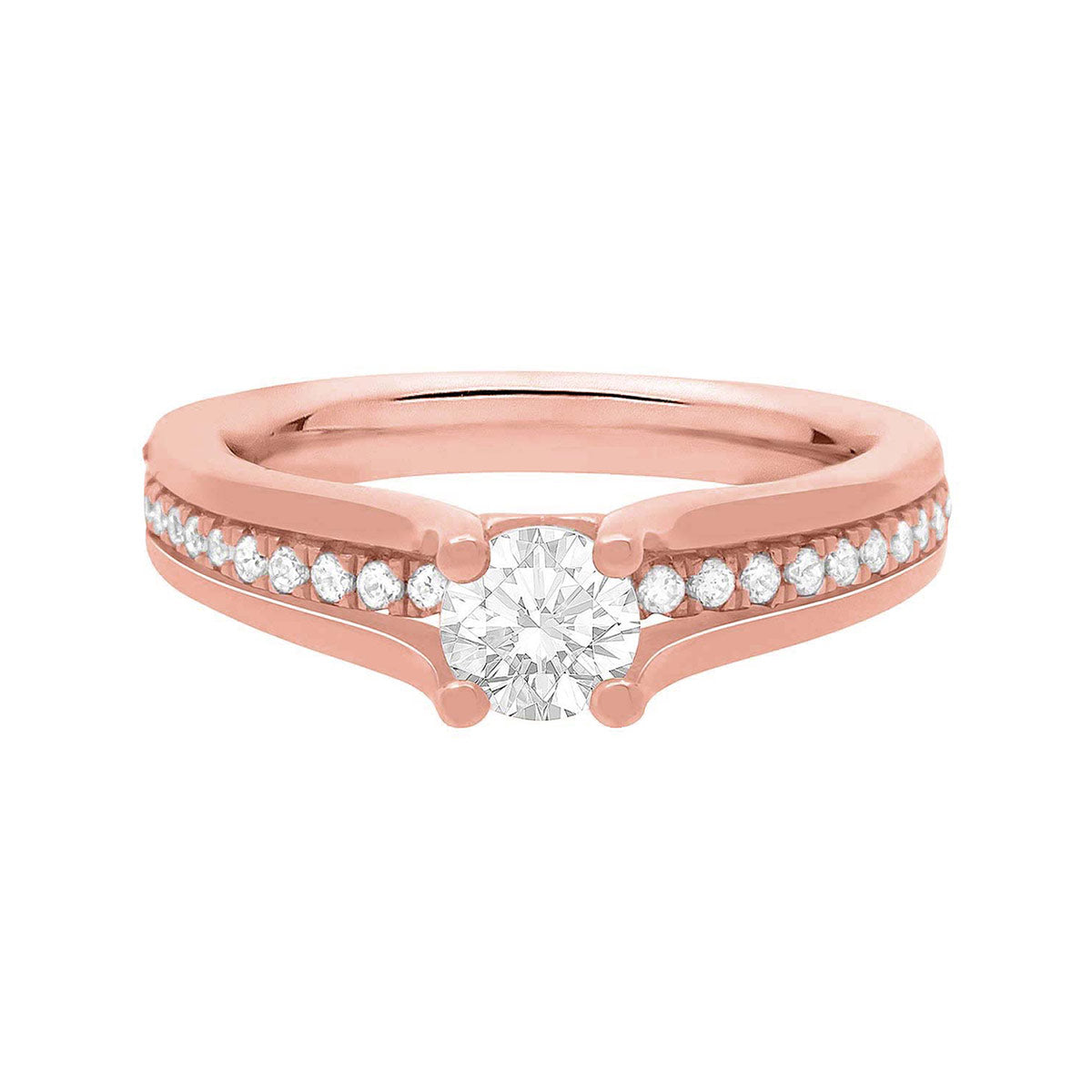 Hidden Heart Ring IN WHITE GOLD IN ROSE GOLD
