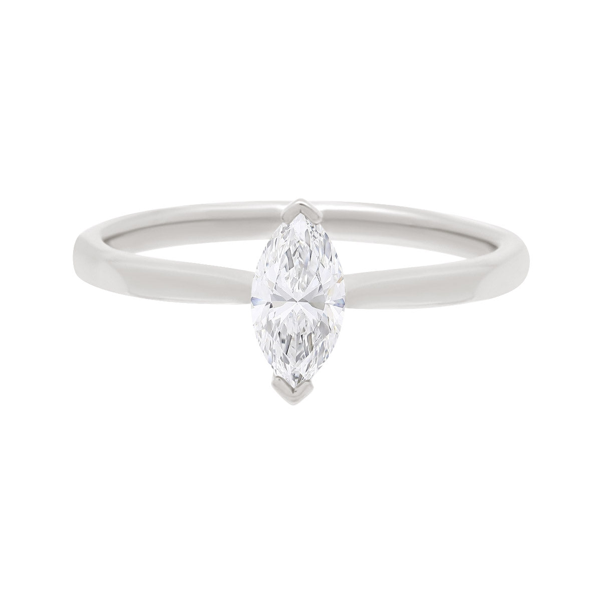 Marquise Cut Diamond Engagement Ring with Platinum Band 'Macy'