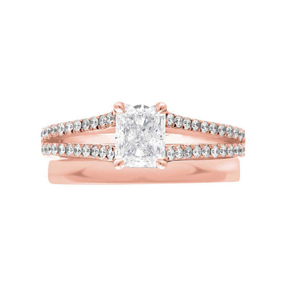 Radiant Cut Engagement Ring – ‘Violet’