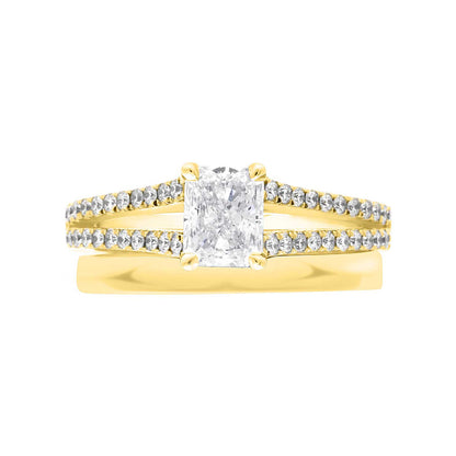 Radiant Cut Engagement Ring – ‘Violet’