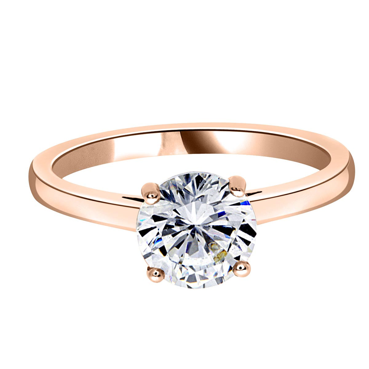Solitaire Engagement Ring in rose gold