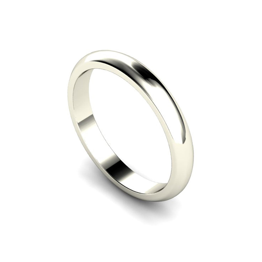 3mm Domed Wedding Ring