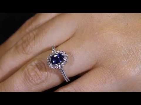 Sapphire Bezel Engagement Ring – ‘Marilyn Sapphire’