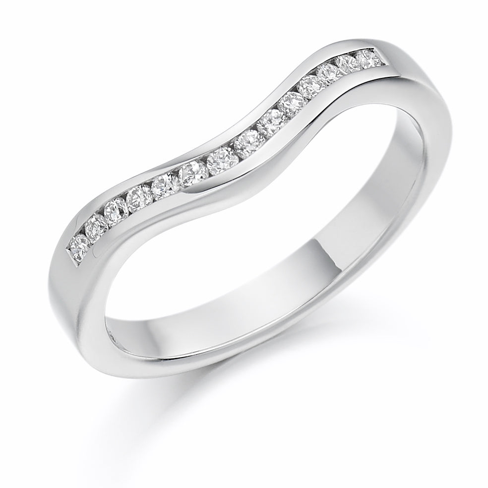 .16 Carat Shaped Ladies Wedding Ring in white gold
