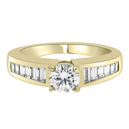 Baguette Diamond Ring made from Yellow gold