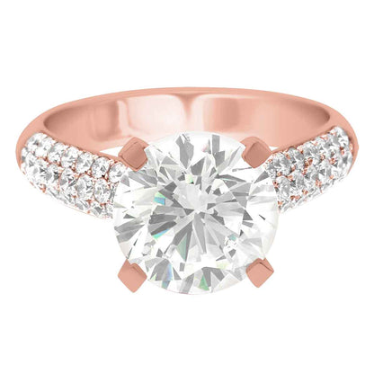 Bespoke Diamond Ring made from rose gold