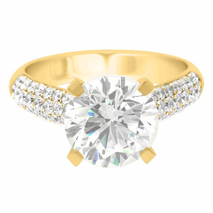 Bespoke Diamond Ring made from yellow gold