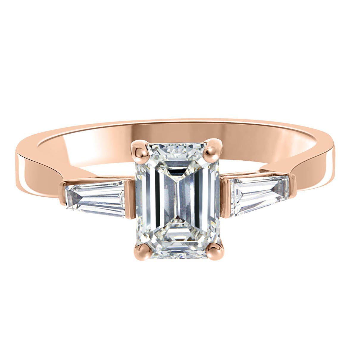 Emerald Cut With Tapered Baguettes – Elizabeth