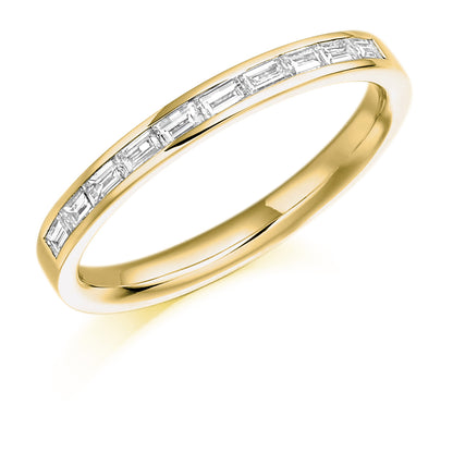 Baguette Cut Eternity Ring/Wedding Ring 0.3 ct in yellow gold