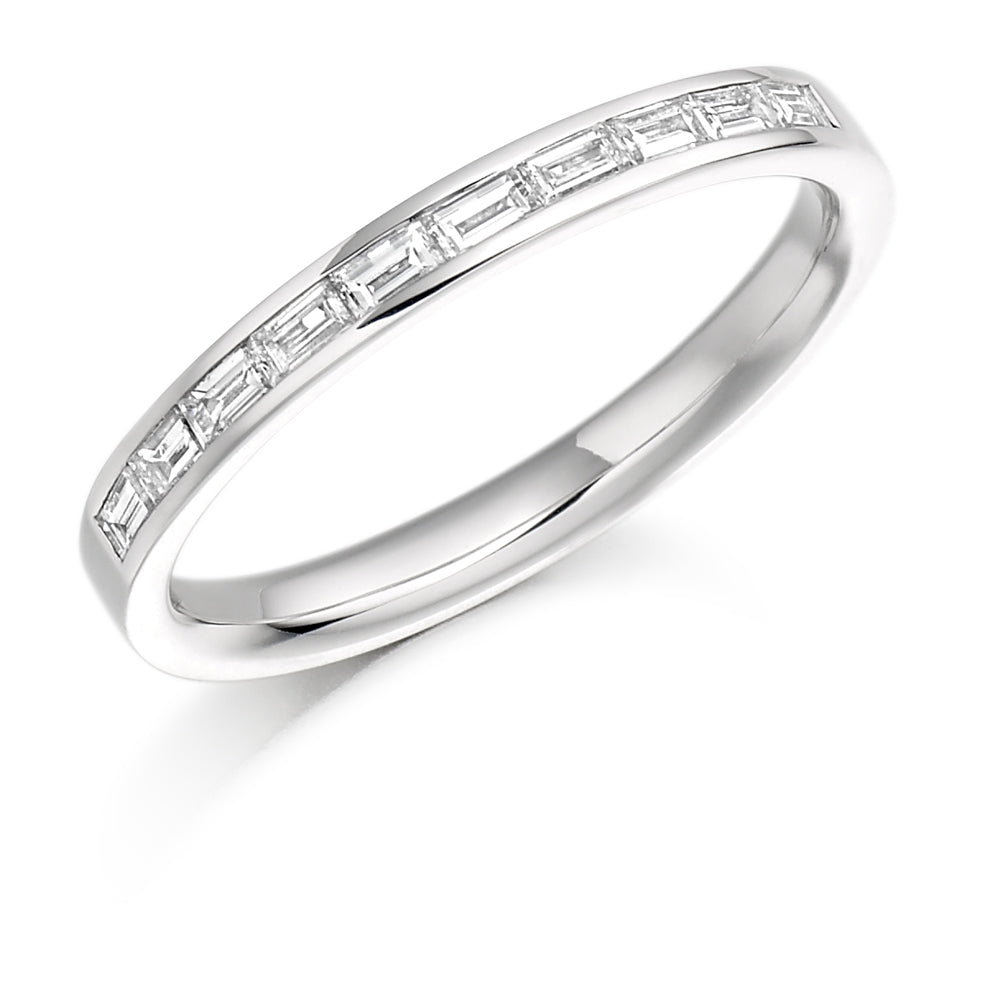 Baguette Cut Eternity Ring/Wedding Ring 0.3 ct in white gold