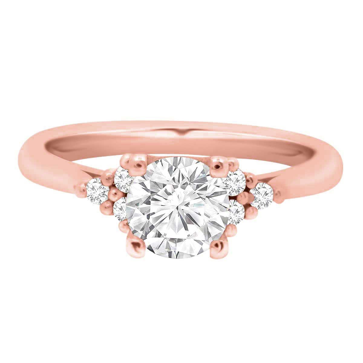 Handmade Engagement Ring in rose gold