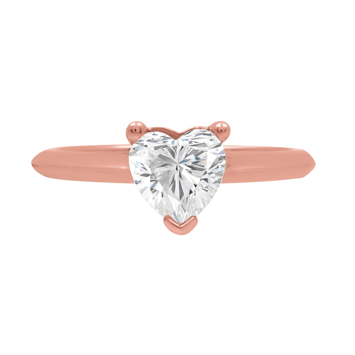 Heart Shape Diamond Ring IN rose gold 