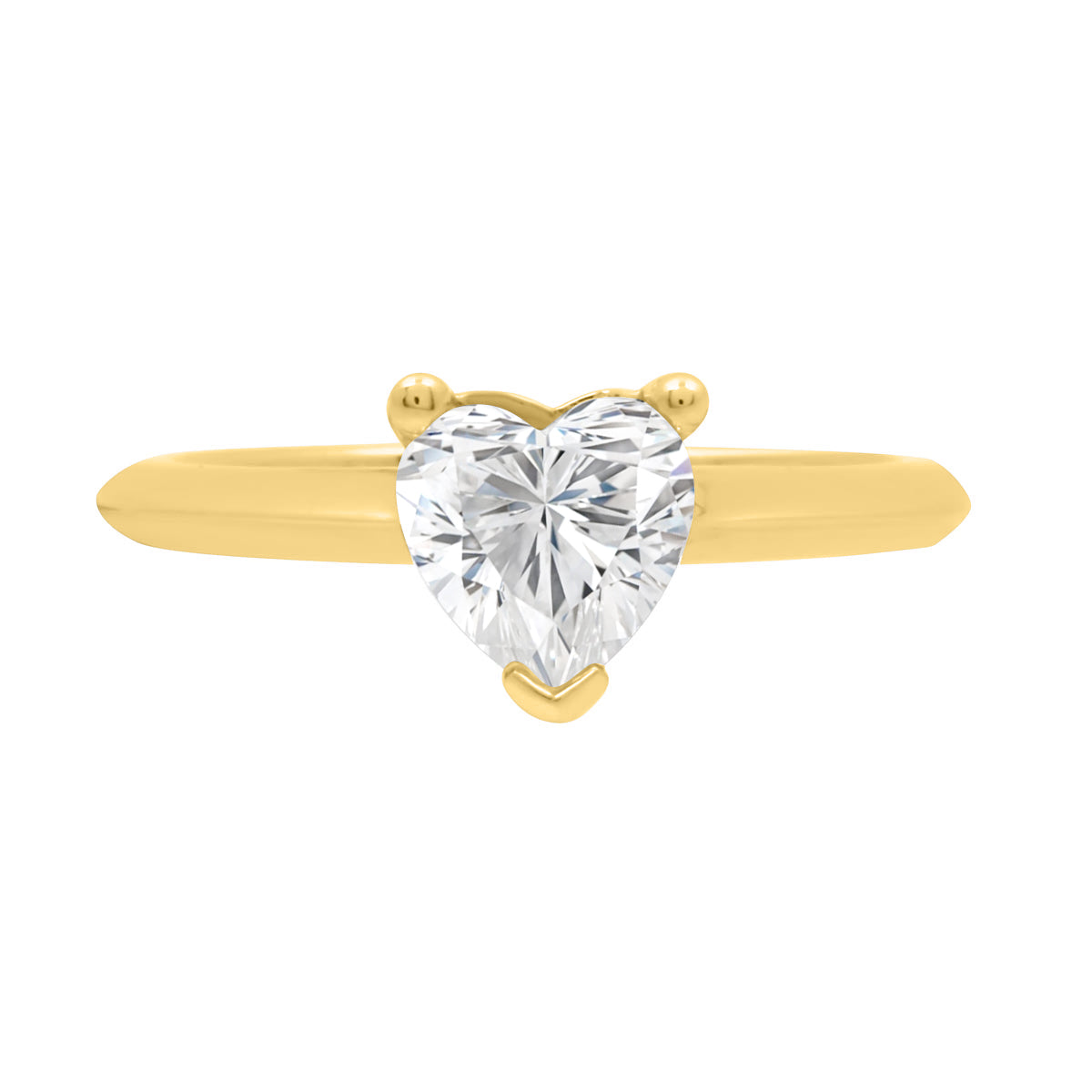Heart Shape Diamond Ring IN yellow GOLD