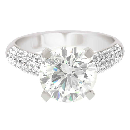 Bespoke Diamond Ring made from white gold