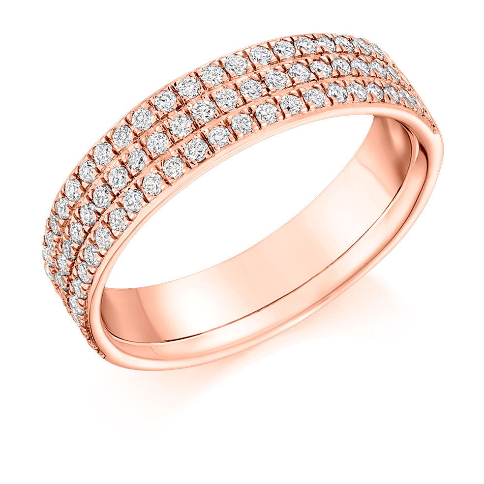 Micro-Pavé Eternity Ring 0.5ct in rose gold