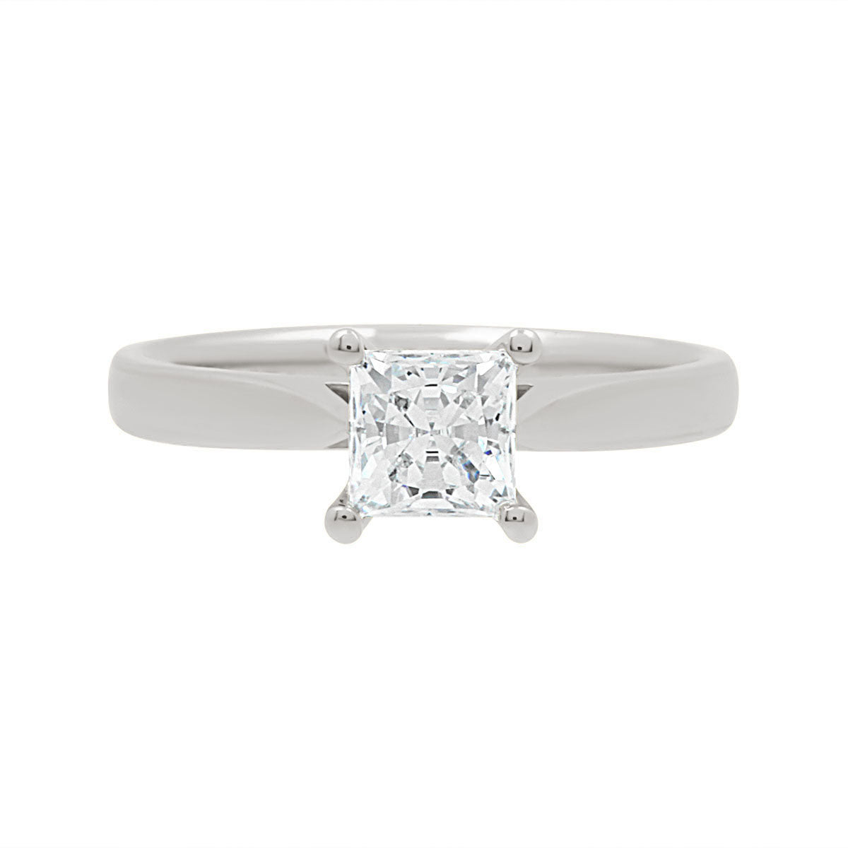 Princess Cut Diamond Ring in white gold