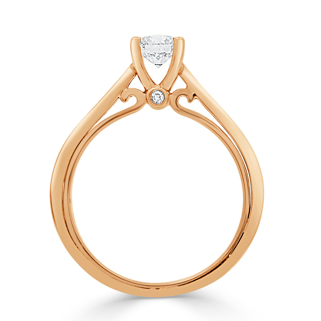 Two Tone Engagement Ring – Pamala