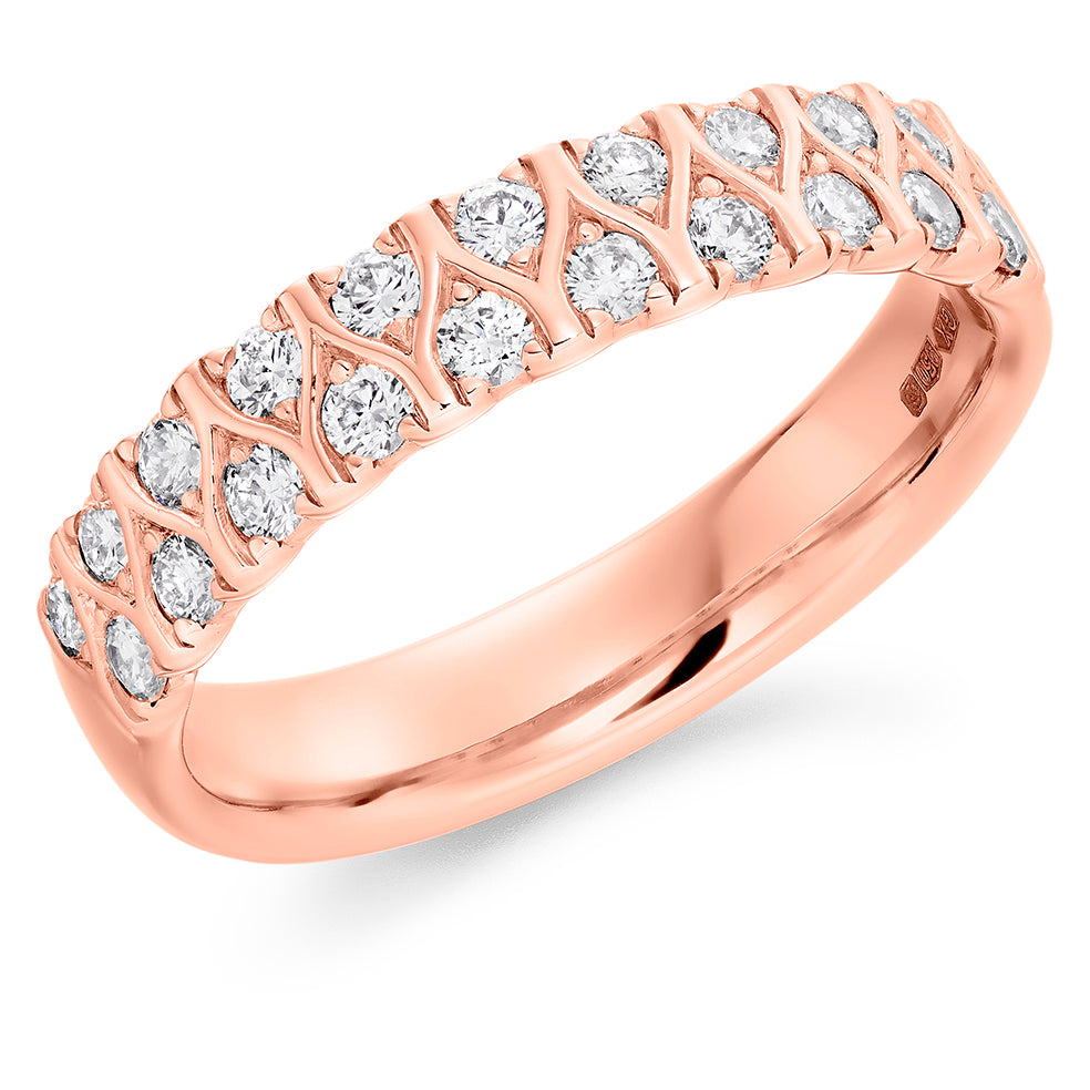 Venus Eternity Ring in rose gold