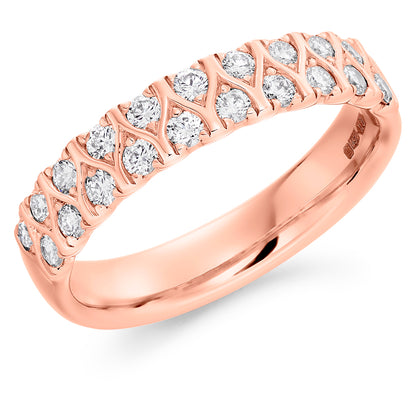Venus Eternity Ring in rose gold