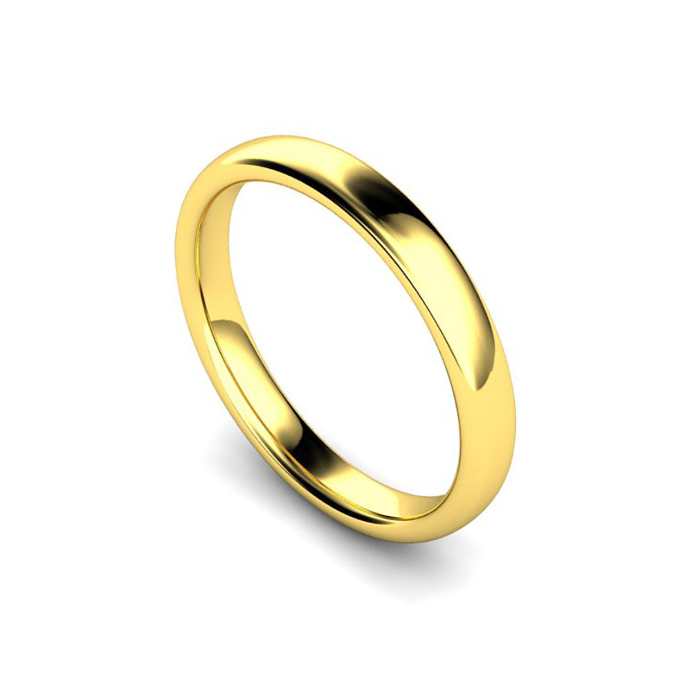 3mm Traditional Court Wedding Ring