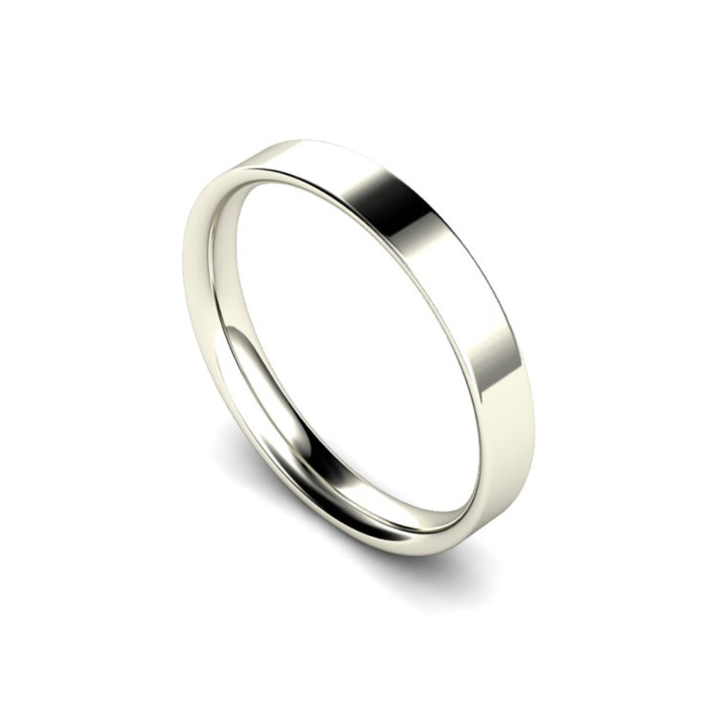 3mm Flat Profile Wedding Ring