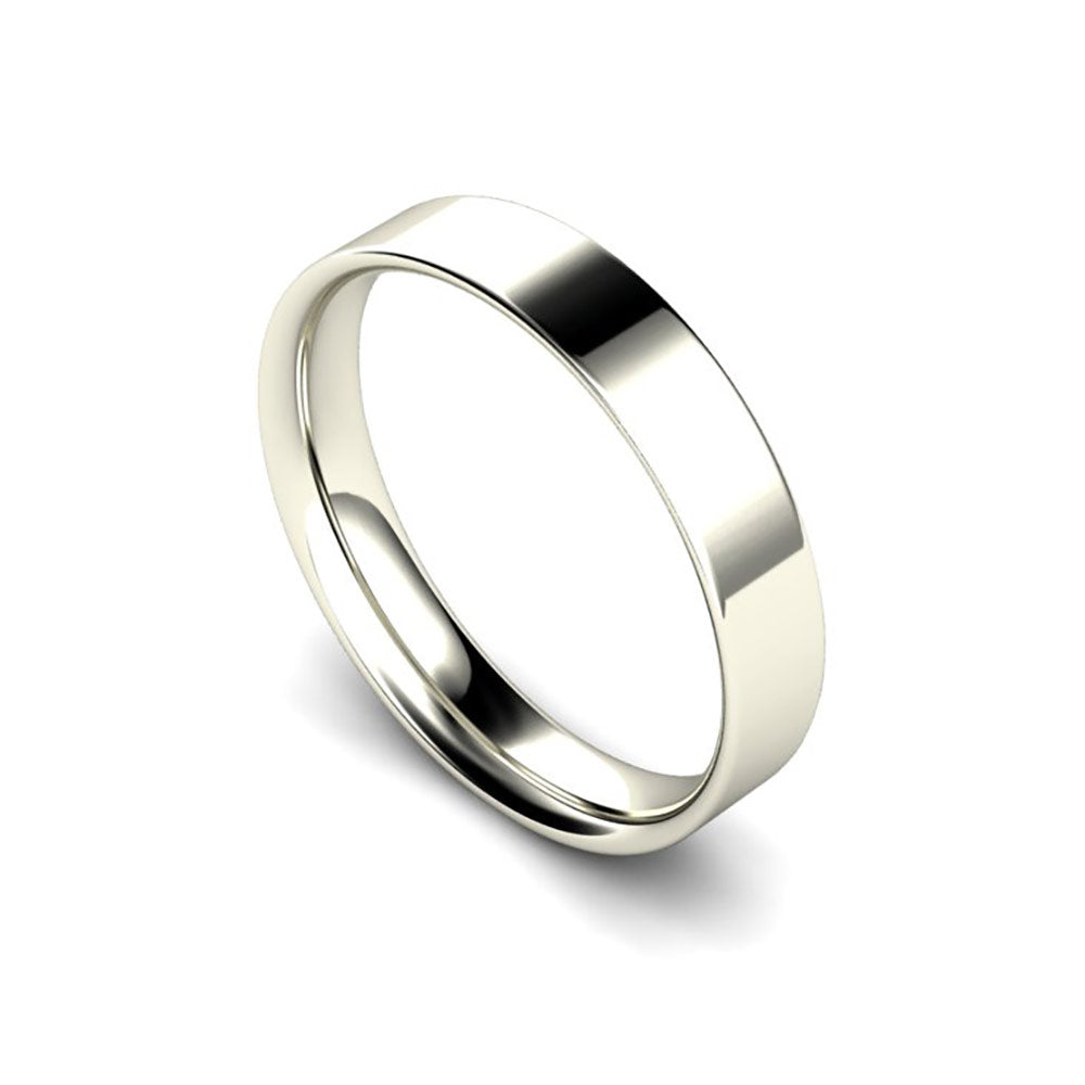 4mm Flat Profile Wedding Ring