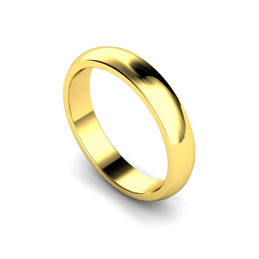4mm Domed Wedding Ring