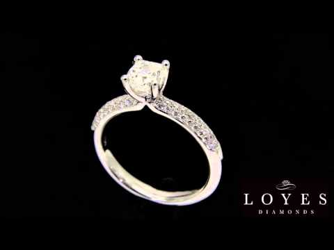 Micro Pavé Engagement Ring – ‘Amelia’