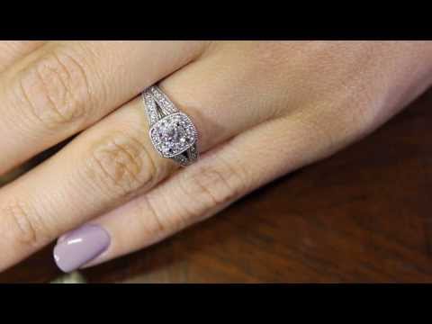 Cushion Halo Diamond Ring – ‘Pippa’