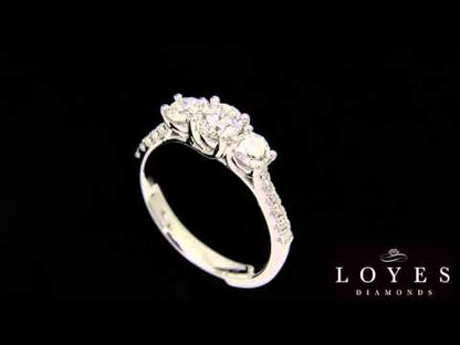3 Stone Engagement Ring – ‘Helen D.S’