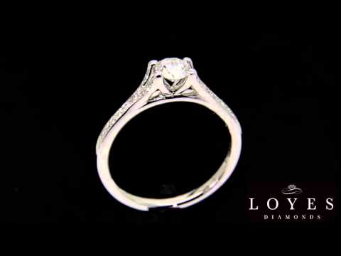 Split Shank Engagement Ring WITH BLACK BACKGROUND