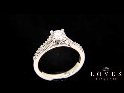 Crossover Solitaire Ring – ‘Katia’