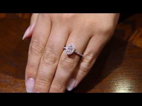 Oval Halo Engagement Ring – ‘Harriot Oval’