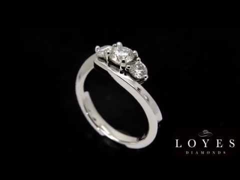 Contemporary Style Diamond Ring – ‘Carla’