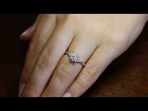 video of a Handmade Engagement Ring on a lady&