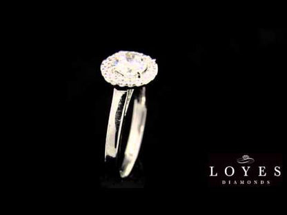 Round Vintage Engagement Ring – &