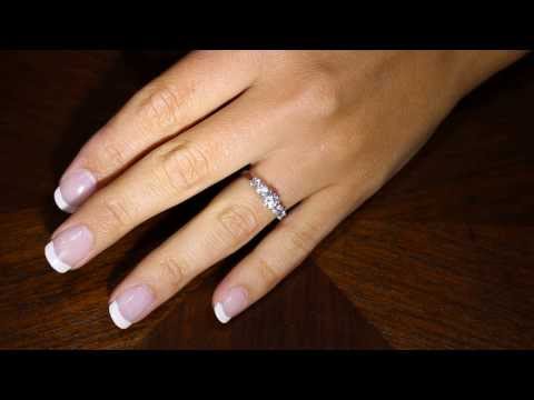 Five Stone Diamond Ring on a ladies hand